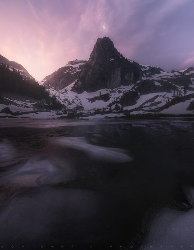 Watersprite Lake at sunrise, photographed by Jason Darr